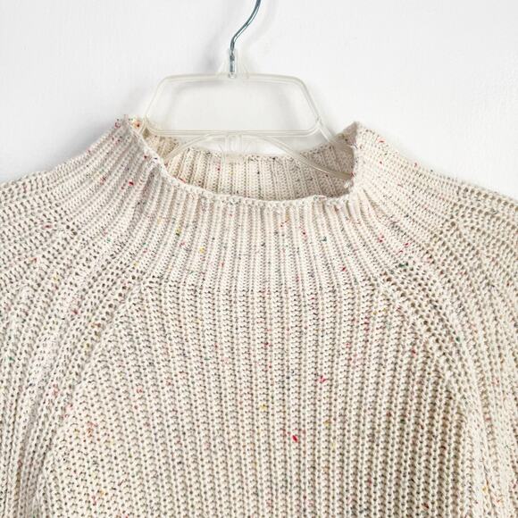 Style & Co Funnel Neck Tightly Knit Confetti Sweater Cotton Feminine Size Large - Picture 2 of 13